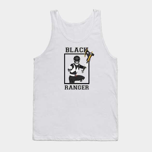 Zack Black Ranger Tank Top by Zapt Art